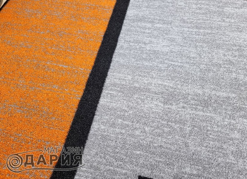 Мокетен килим ERIKA 8010 grey/orange